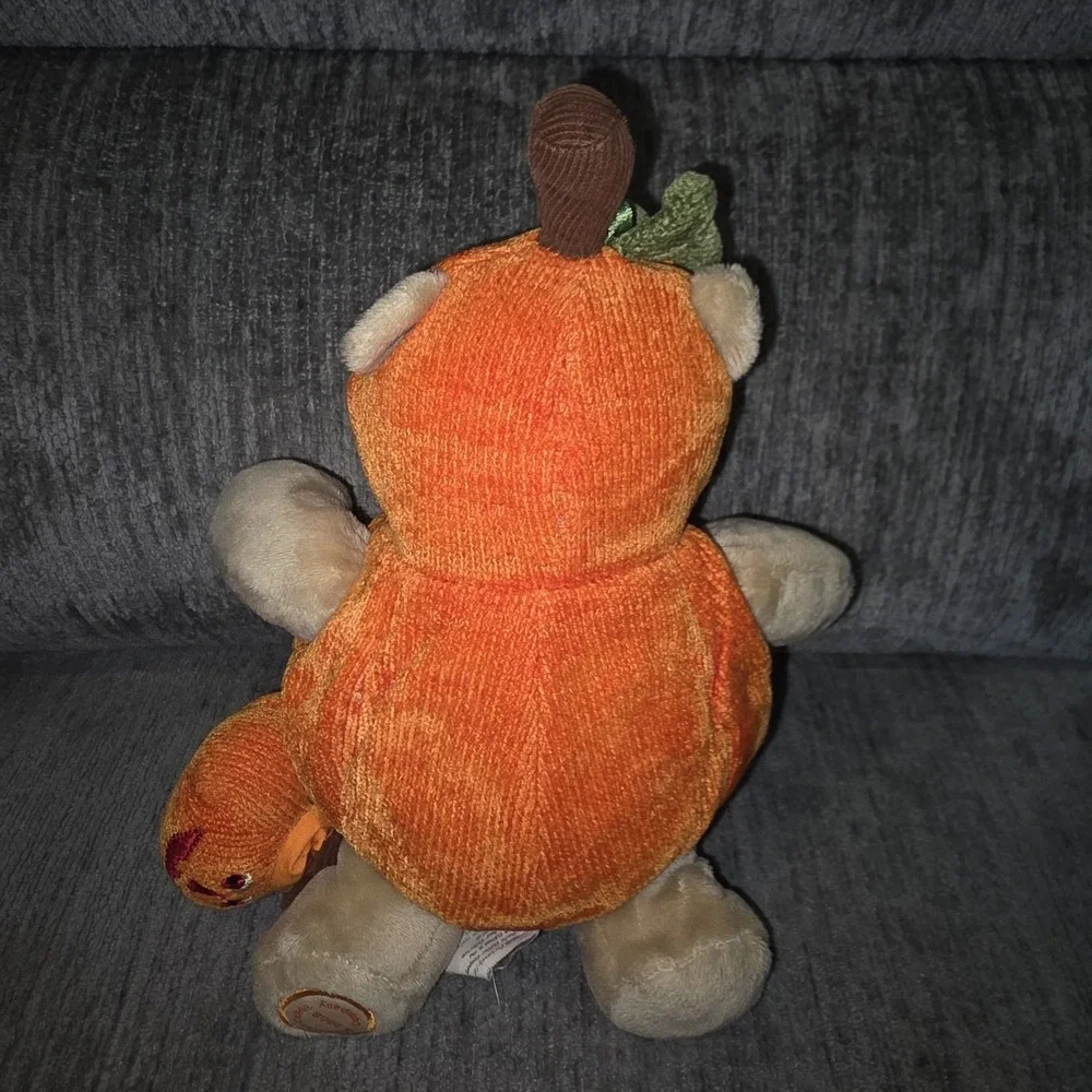 Starbucks 2008 77th Edition Bearista Bear PUMPKIN‎ Halloween Plush